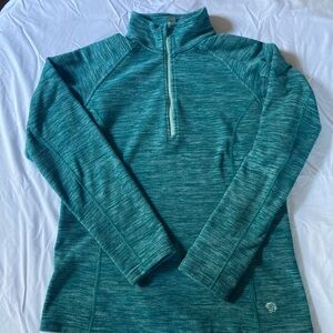 Teal Quarter-Zip Pullover